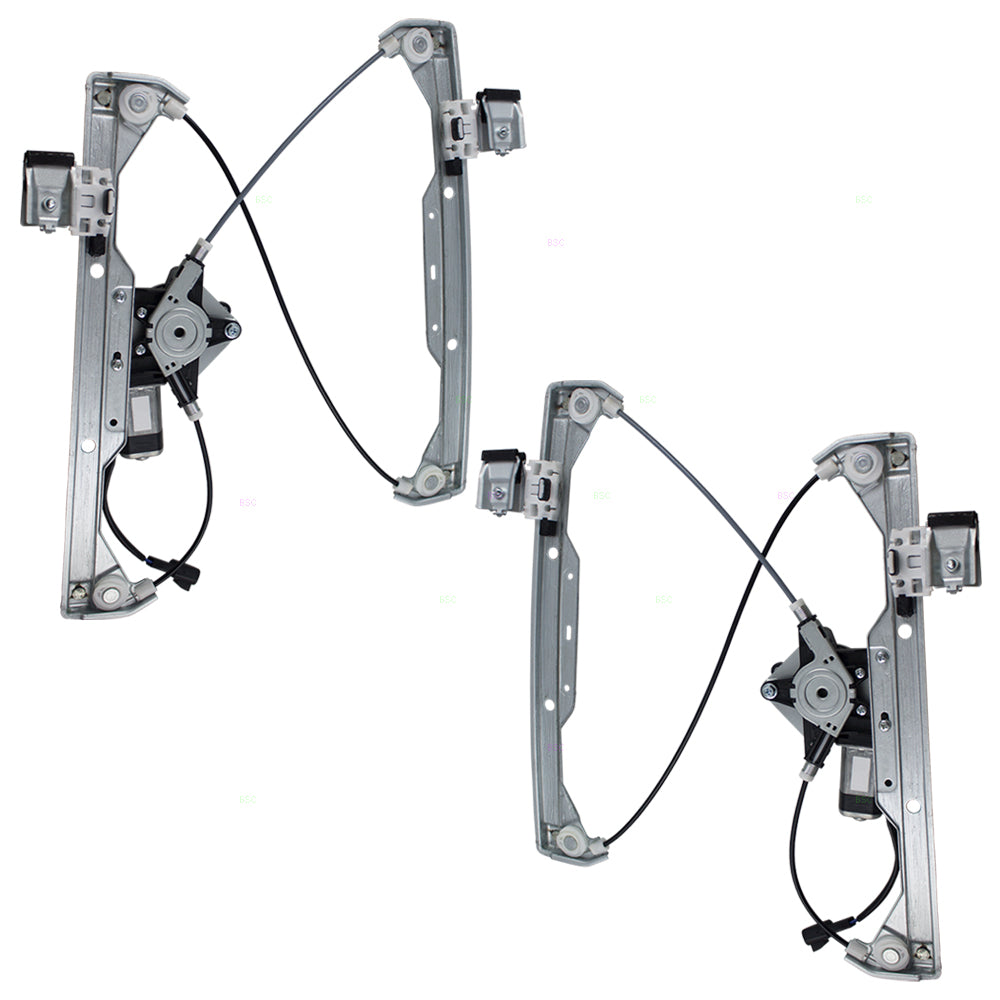 Set Front Power Window Regulators with Lift Motors Compatible with 2006-2011 HHR 227143322 2714331