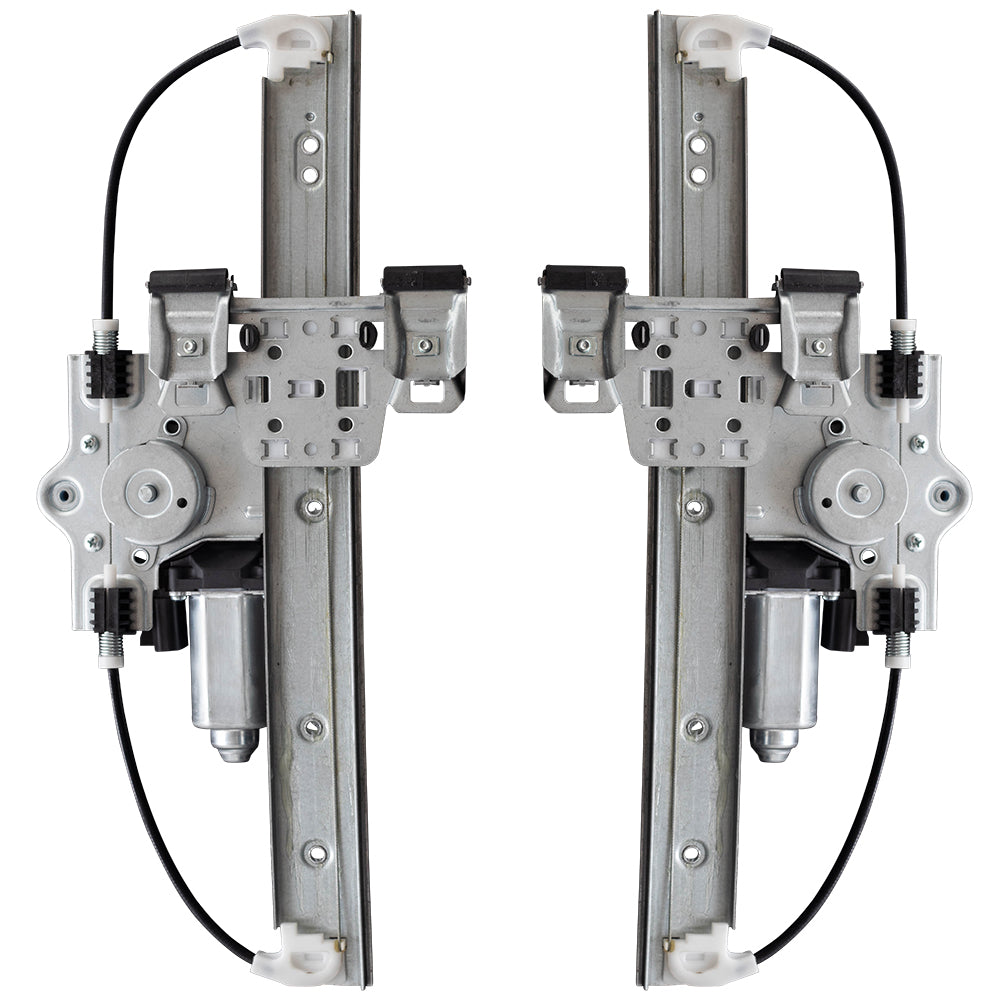 Set Rear Power Window Regulators with Lift Motors Compatible with 2006-2011 HHR 22714334 22704333