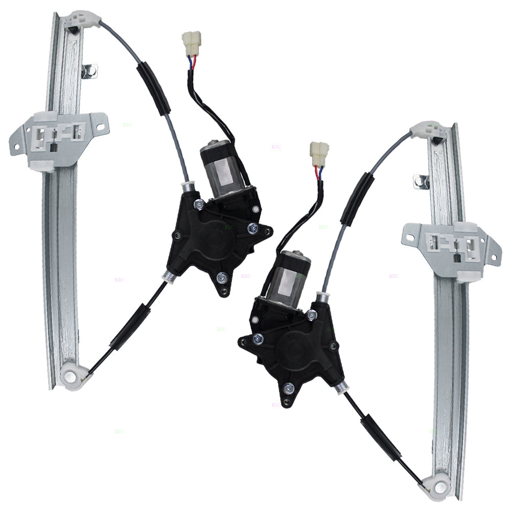 Set Front Power Window Regulators with Lift Motors Compatible with 2013-2015 Spark 2014-2016 Spark EV 95211436 95211437