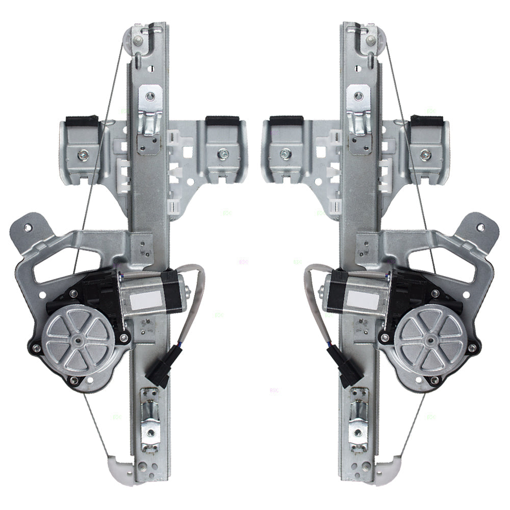 Set Rear Power Window Regulators with Lift Motors Compatible with 2006-2010 H3 & H3T 25964205 25964206