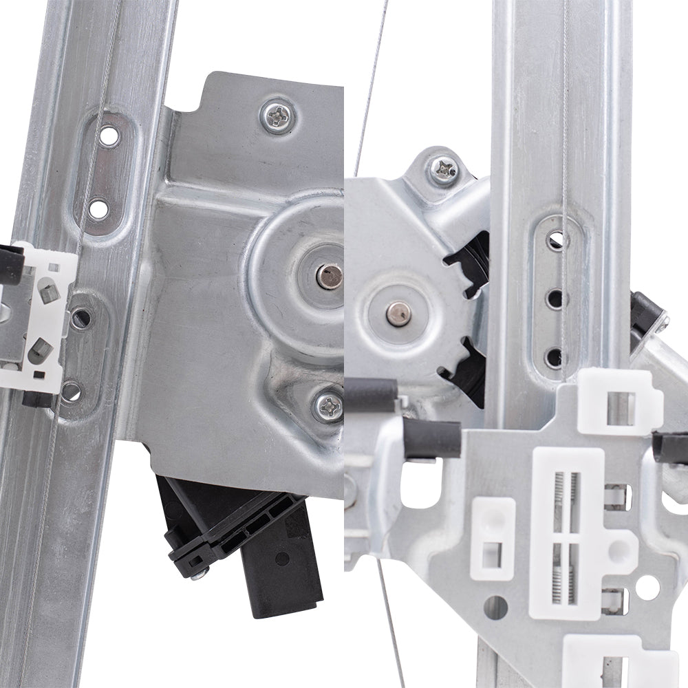 Driver Left Passenger Right Power Window Regulator Set with Motor 4 Piece Set Compatible with 2010-2012 Cadillac SRX