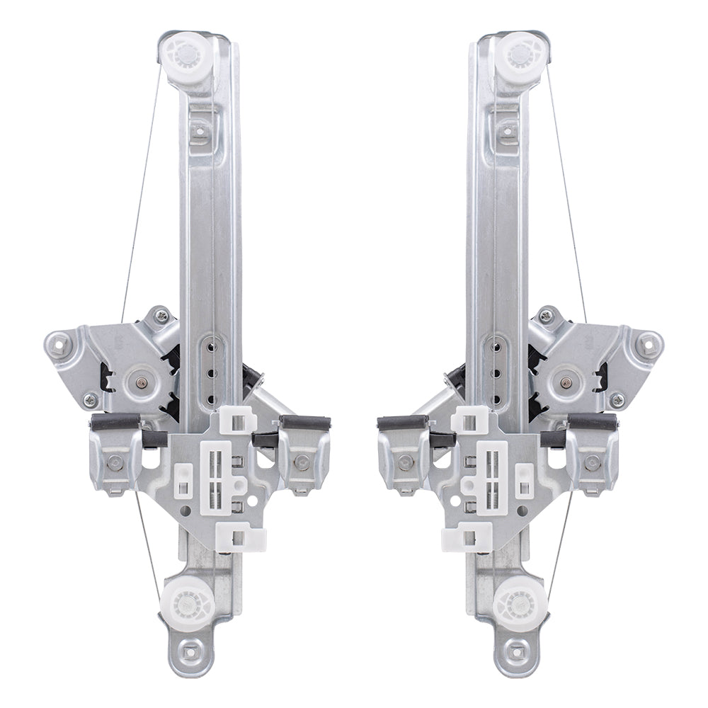 Rear Driver Left Passenger Right Power Window Regulator with Motor Compatible with 2010-2012 Cadillac SRX