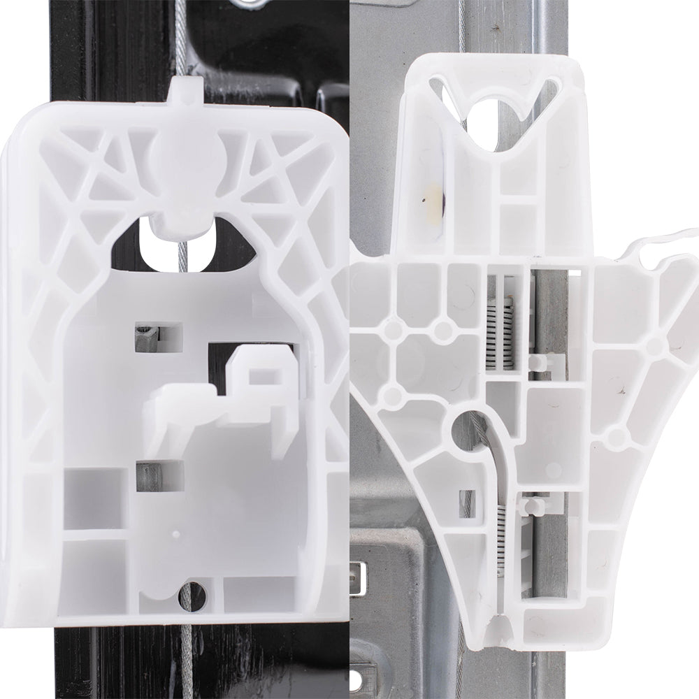 Driver Left Passenger Right Power Window Regulator with Motor 4 Piece Set Compatible with 2012-2013 Buick Verano