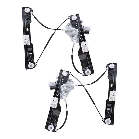 Front Driver Left Passenger Right Power Window Regulator with Motor Compatible with 2012-2017 Buick Verano