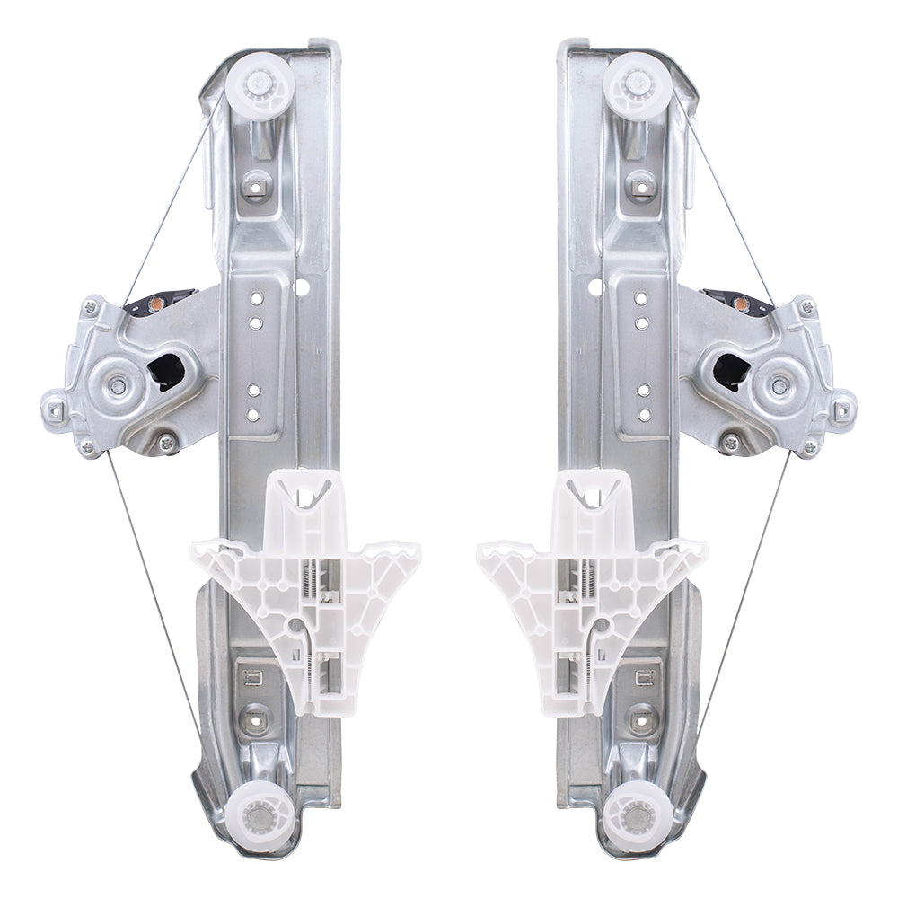 Rear Driver Left Passenger Right Power Window Regulator with Motor Compatible with 2012-2013 Buick Verano