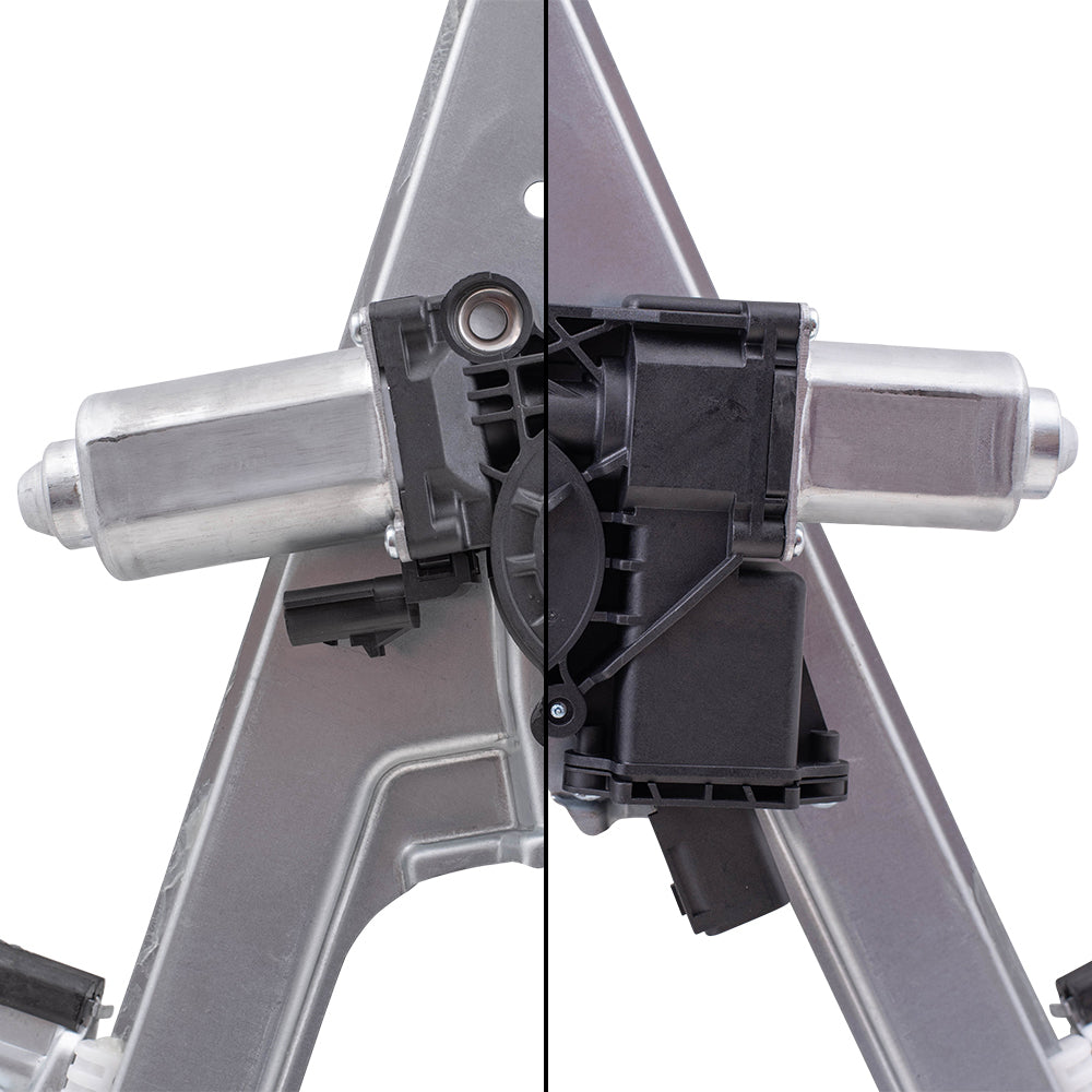 Front Driver and Passenger Side Power Window Regulators with Motor Compatible with 2014-2019 Silverado/Sierra & 2015-2019 Silverado/Sierra 2500/3500
