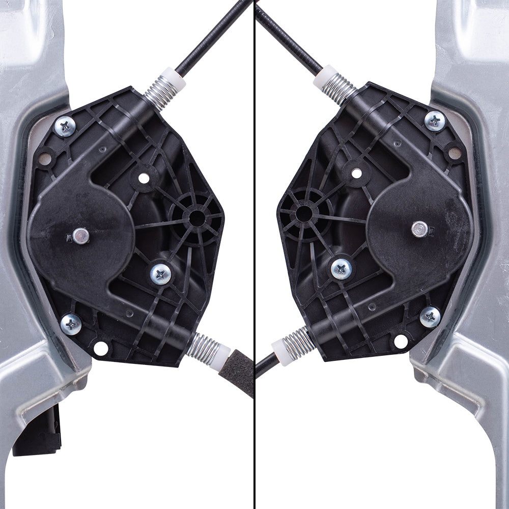 Front Driver and Passenger Side Power Window Regulators with Motor Compatible with 2014-2019 Silverado/Sierra & 2015-2019 Silverado/Sierra 2500/3500