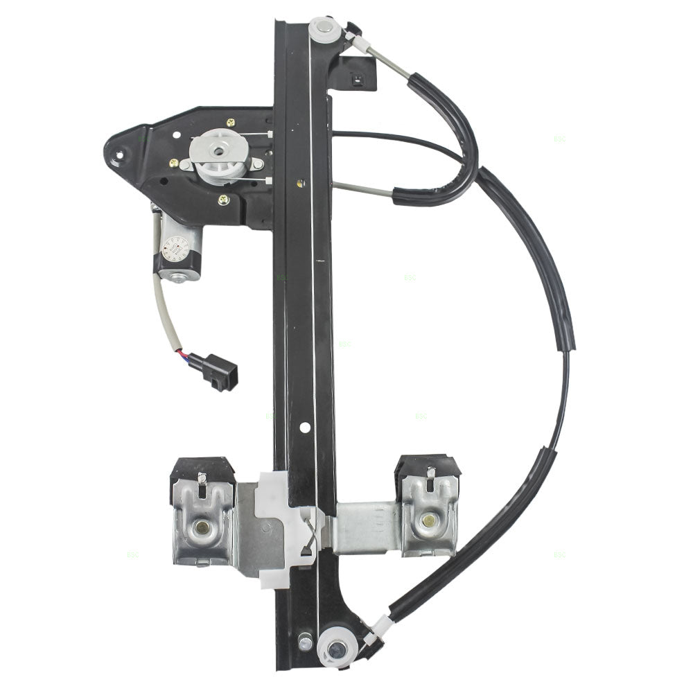 Driver Rear Power Window Regulator with Lift Motor Assembly Compatible with 2002-2009 Envoy Trailblazer 15893782