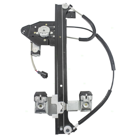 Driver Rear Power Window Regulator with Lift Motor Assembly Compatible with 2002-2009 Envoy Trailblazer 15893782