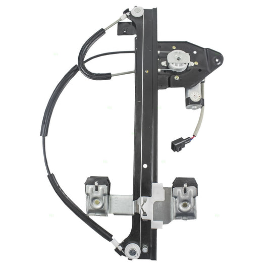 Passenger Rear Power Window Regulator with Lift Motor Assembly Compatible with 2002-2009 Envoy Trailblazer 15893783