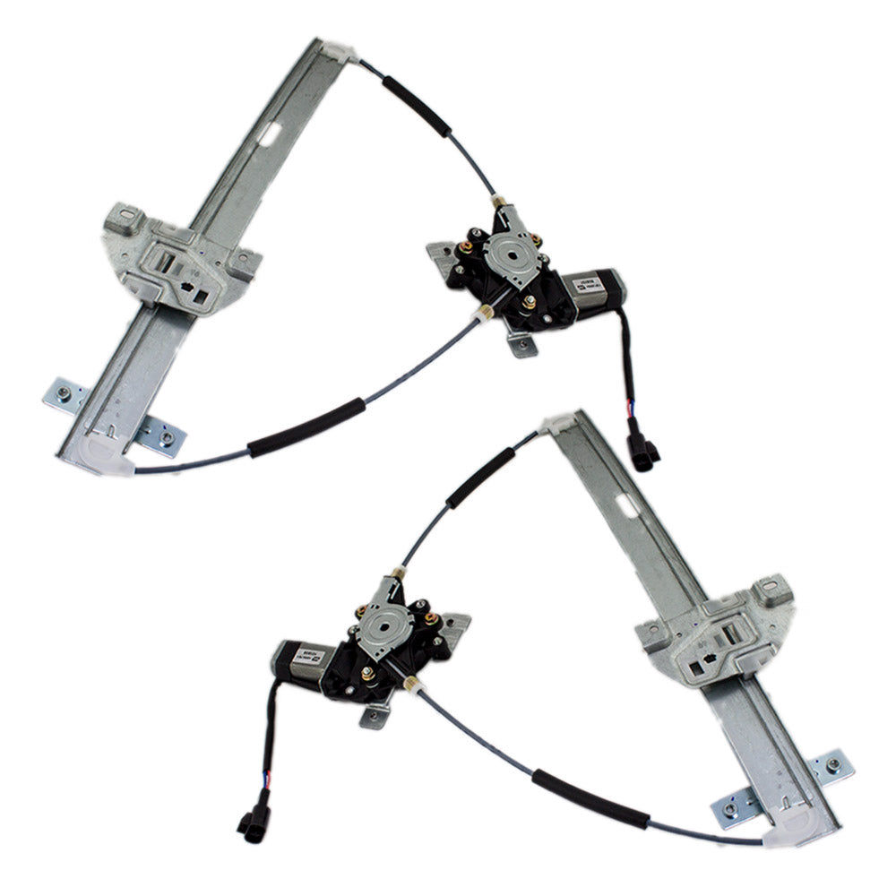 Set Front Power Window Regulators with Lift Motors Compatible with 2002-2007 Vue 15142954 15142955