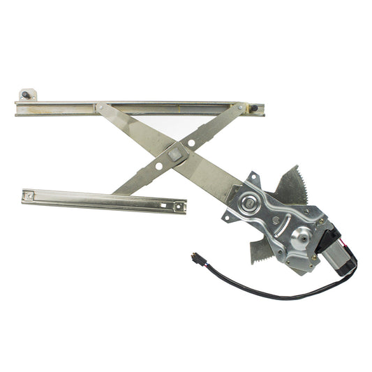 Driver Front Power Window Regulator with Lift Motor Assembly Compatible with 1992-1998 Skylark Achieva Grand Am Sedan 16621659