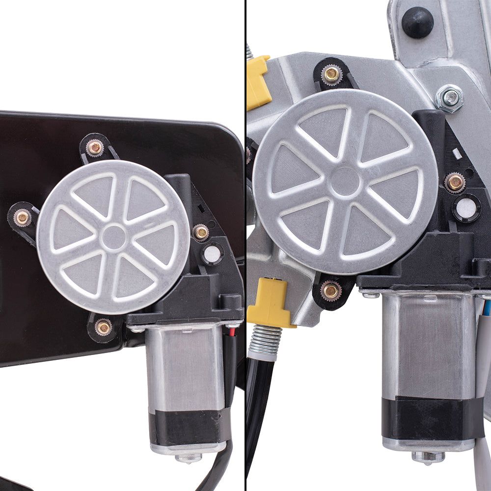 Front & Rear Power Window Regulators & Motors Compatible with 00-06 Chevy Silverado/ 03-06 Cadillac Escalade/ 01-06 GMC Sierra/ 00-06 GMC Yukon XL/ 01-06 Chevy Suburban