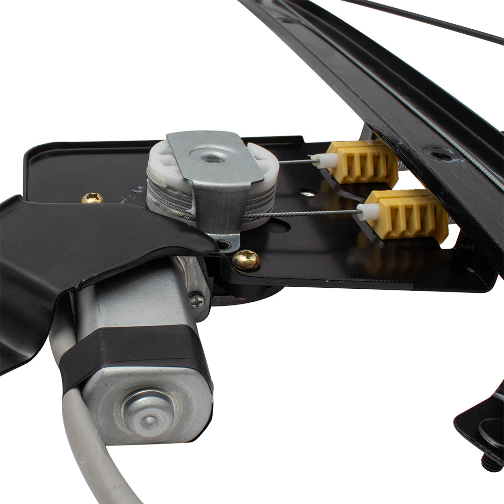 Set Rear Power Window Regulators with Lift Motors Compatible with 2001-2007 Silverado Sierra Pickup Truck 19301981 19301980