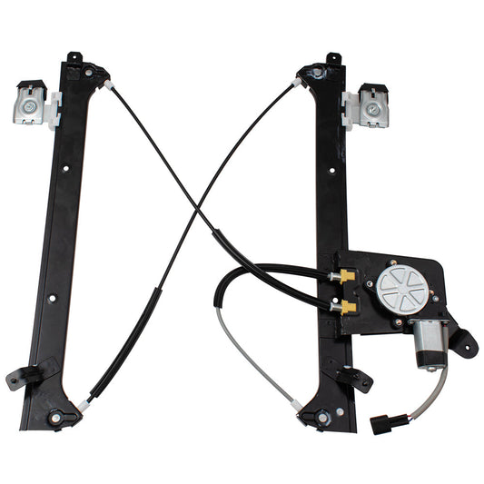 Driver Rear Power Window Regulator and Lift Motor Assembly Compatible with 2001-2007 Silverado Sierra Pickup Truck 19301981