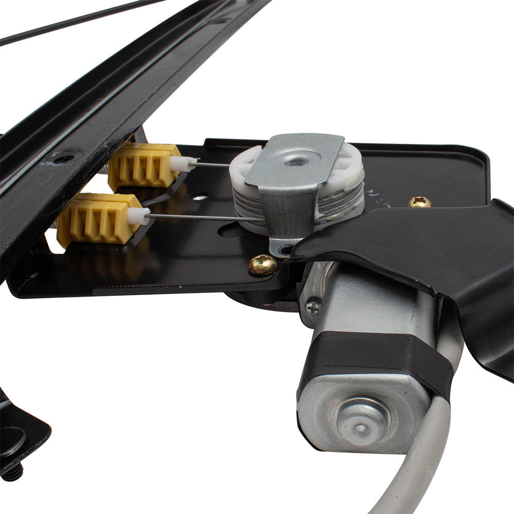 Passenger Rear Power Window Regulator and Lift Motor Assembly Compatible with 2001-2007 Silverado Sierra Pickup Truck 19301980