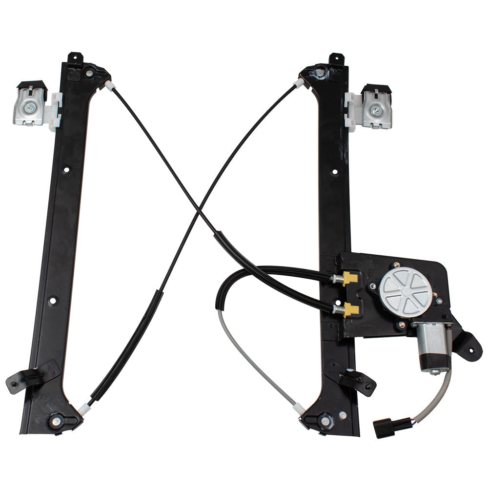 Set Rear Power Window Regulators with Lift Motors Compatible with 2001-2007 Silverado Sierra Pickup Truck 19301981 19301980