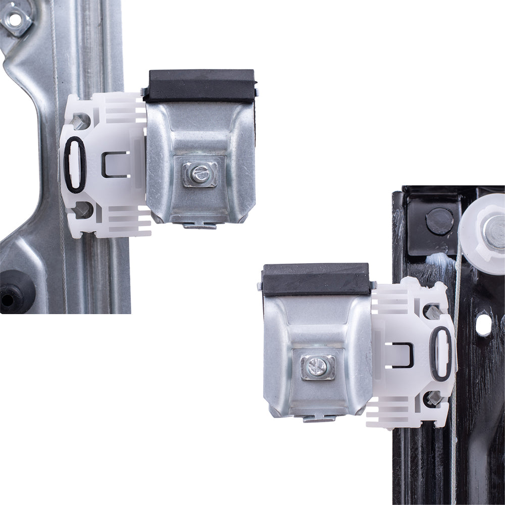 Window Regulators with Motor 4 Piece Set Compatible with 07-13 Avalanche 08-13 Escalade EXT 07-13 Sierra 1500/2500HD/3500HD 07-13 Silverado 1500 07-14 Silverado 2500HD/3500HD