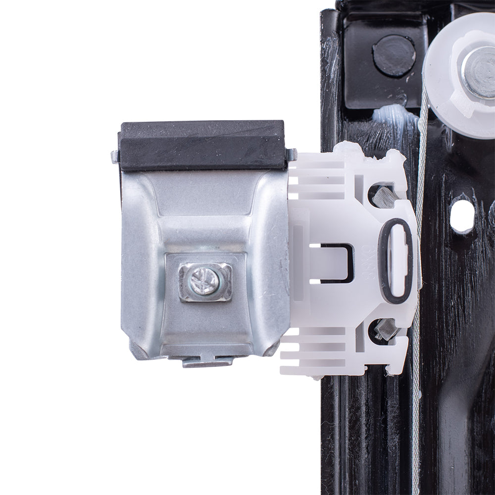 Driver Rear Power Window Regulator and Lift Motor Assembly Compatible with 2007-2014 Silverado Sierra Crew Cab Pickup Truck