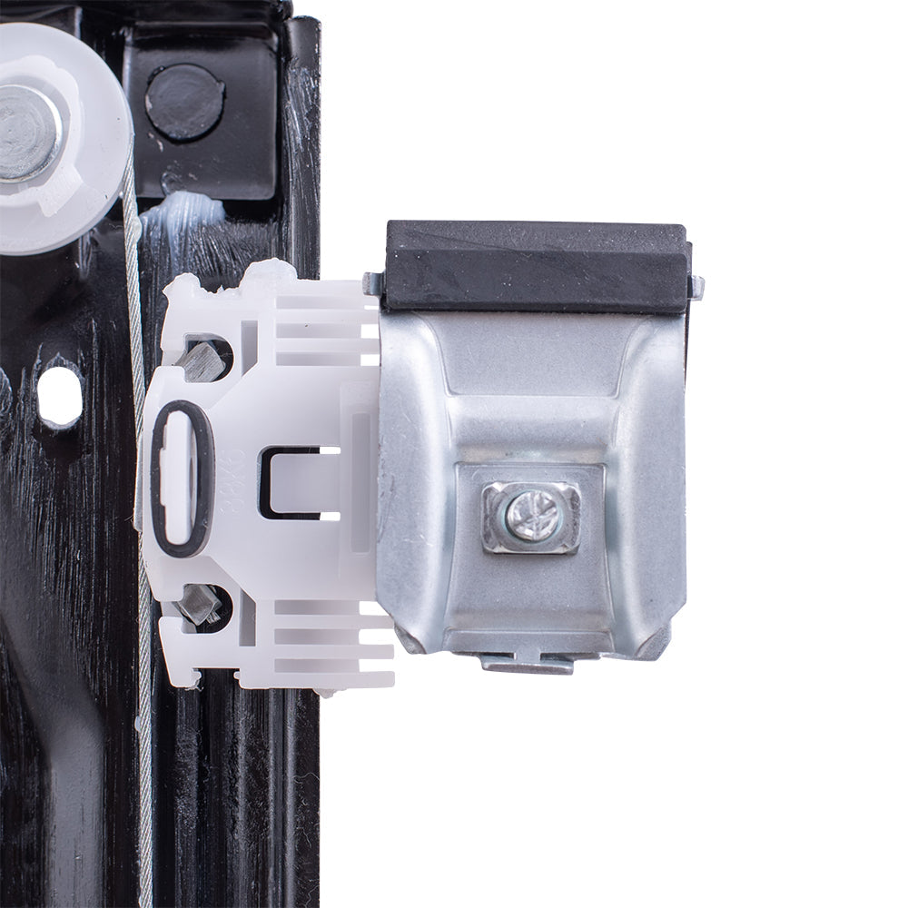 Passenger Rear Power Window Regulator and Lift Motor Assembly Compatible with 2007-2014 Silverado Sierra Crew Cab Pickup Truck