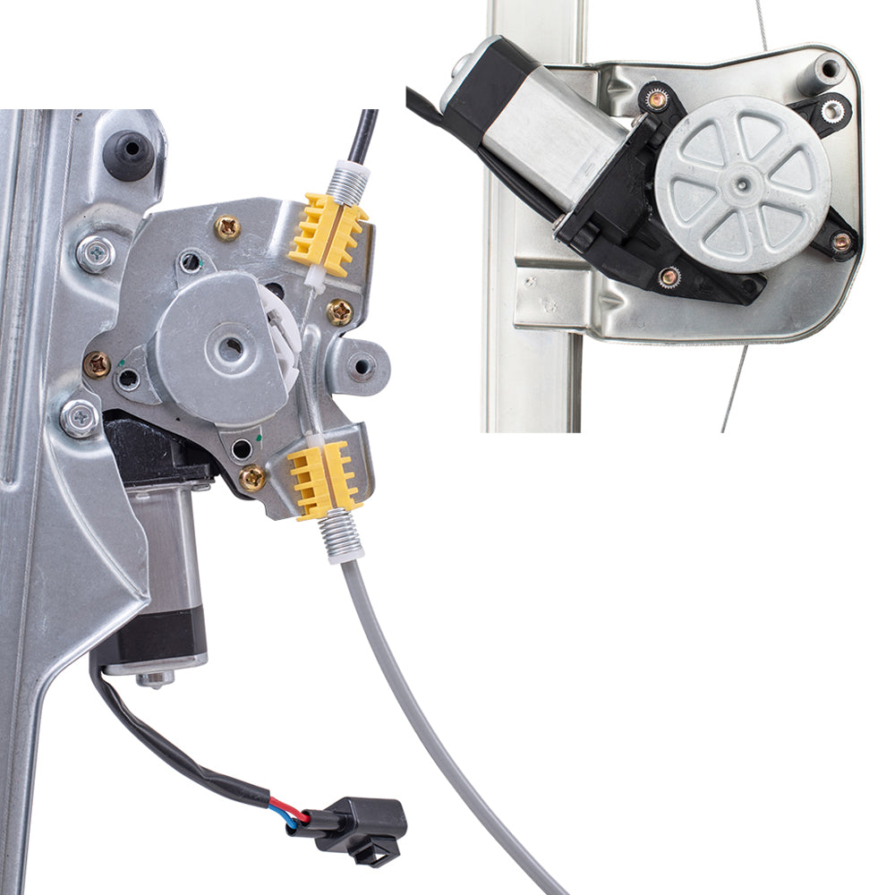 Front and Rear Window Regulators with Motor 4 Piece Set Compatible with 07-13 Silverado 1500 08-13 Silverado 2500HD/3500HD 07-13 Sierra 1500/2500HD/3500HD