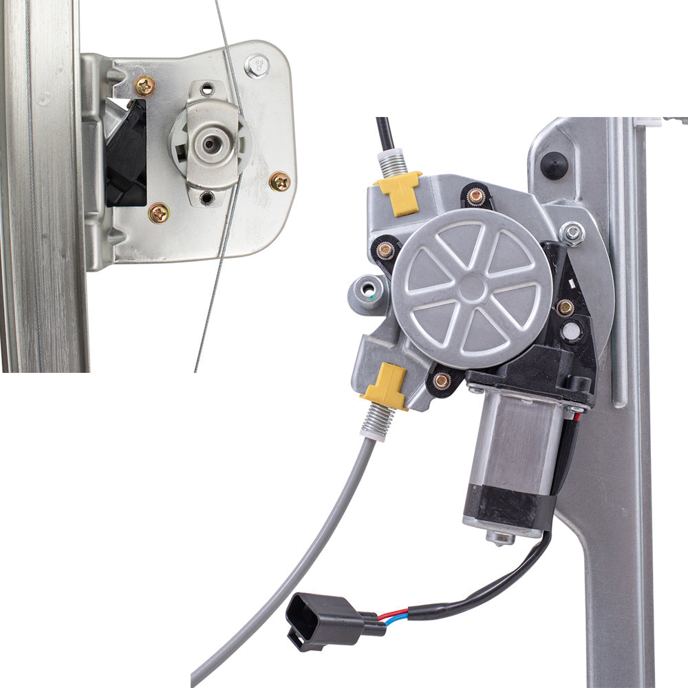 Front and Rear Window Regulators with Motor 4 Piece Set Compatible with 07-13 Silverado 1500 08-13 Silverado 2500HD/3500HD 07-13 Sierra 1500/2500HD/3500HD