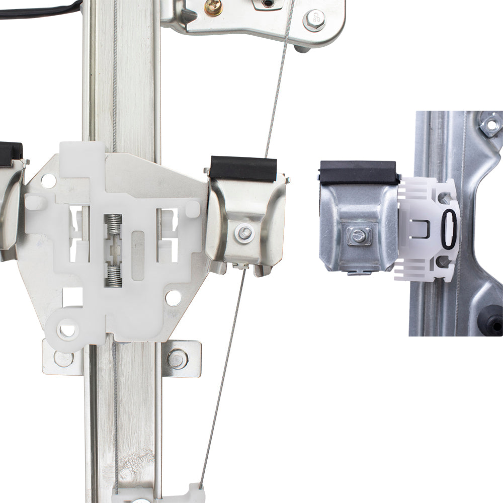 Front and Rear Window Regulators with Motor 4 Piece Set Compatible with 07-13 Silverado 1500 08-13 Silverado 2500HD/3500HD 07-13 Sierra 1500/2500HD/3500HD