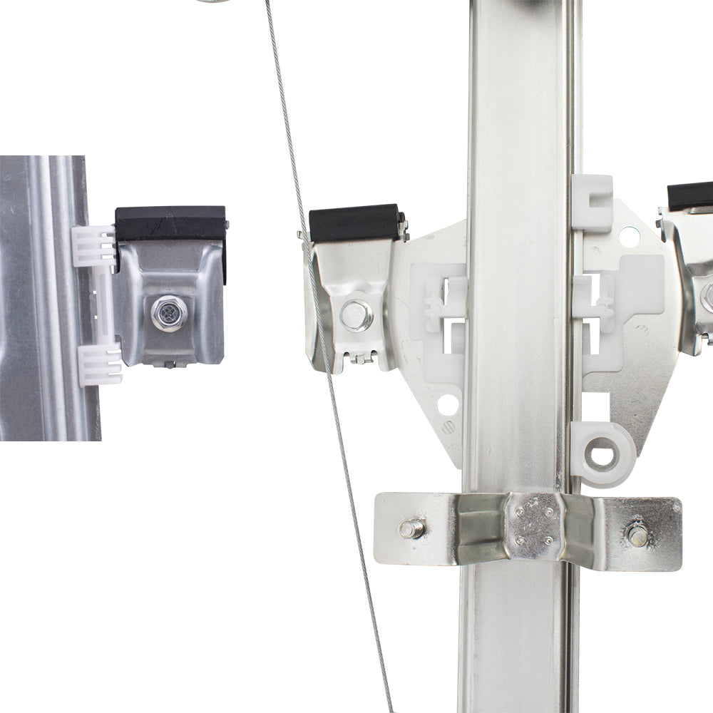 Front and Rear Window Regulators with Motor 4 Piece Set Compatible with 07-13 Silverado 1500 08-13 Silverado 2500HD/3500HD 07-13 Sierra 1500/2500HD/3500HD