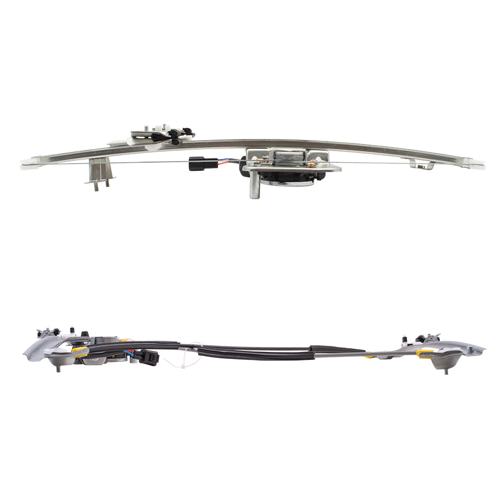 Front and Rear Window Regulators with Motor 4 Piece Set Compatible with 07-13 Silverado 1500 08-13 Silverado 2500HD/3500HD 07-13 Sierra 1500/2500HD/3500HD