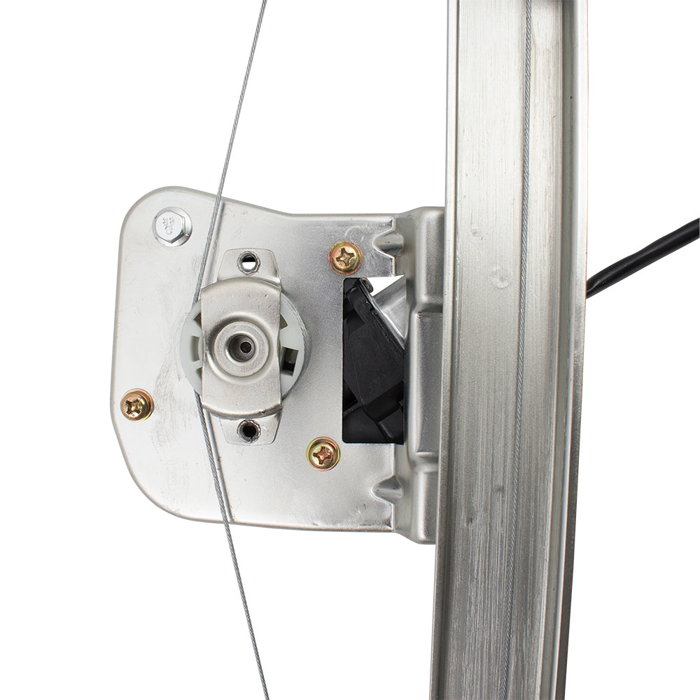 Set Rear Power Window Lift Regulators & Motor Compatible with 07-13 Silverado Sierra Extended Cab Pickup Truck 25885884 25885885