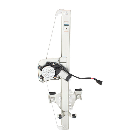Driver Rear Power Window Regulator and Lift Motor Assembly Compatible with 2007-2013 Silverado Sierra Extended Cab Pickup Truck 25885884