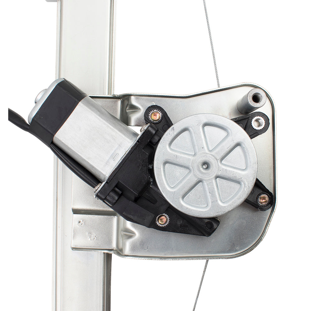 Driver Rear Power Window Regulator and Lift Motor Assembly Compatible with 2007-2013 Silverado Sierra Extended Cab Pickup Truck 25885884