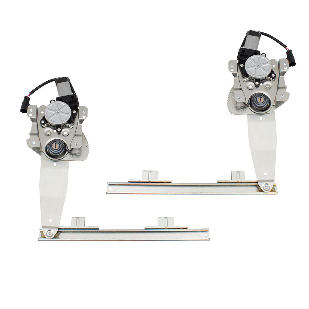 Set Rear Power Window Regulators with Lift Motors Compatible with 96-02 S Series SL SW Sedan Wagon 21171235 21171234