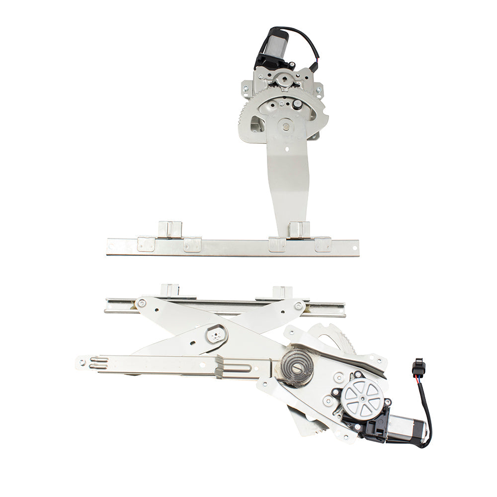 4 Pc Set Power Window Regulators with Motors Front & Rear Compatible with 1996-2002 S Series SL SW Sedan Wagon