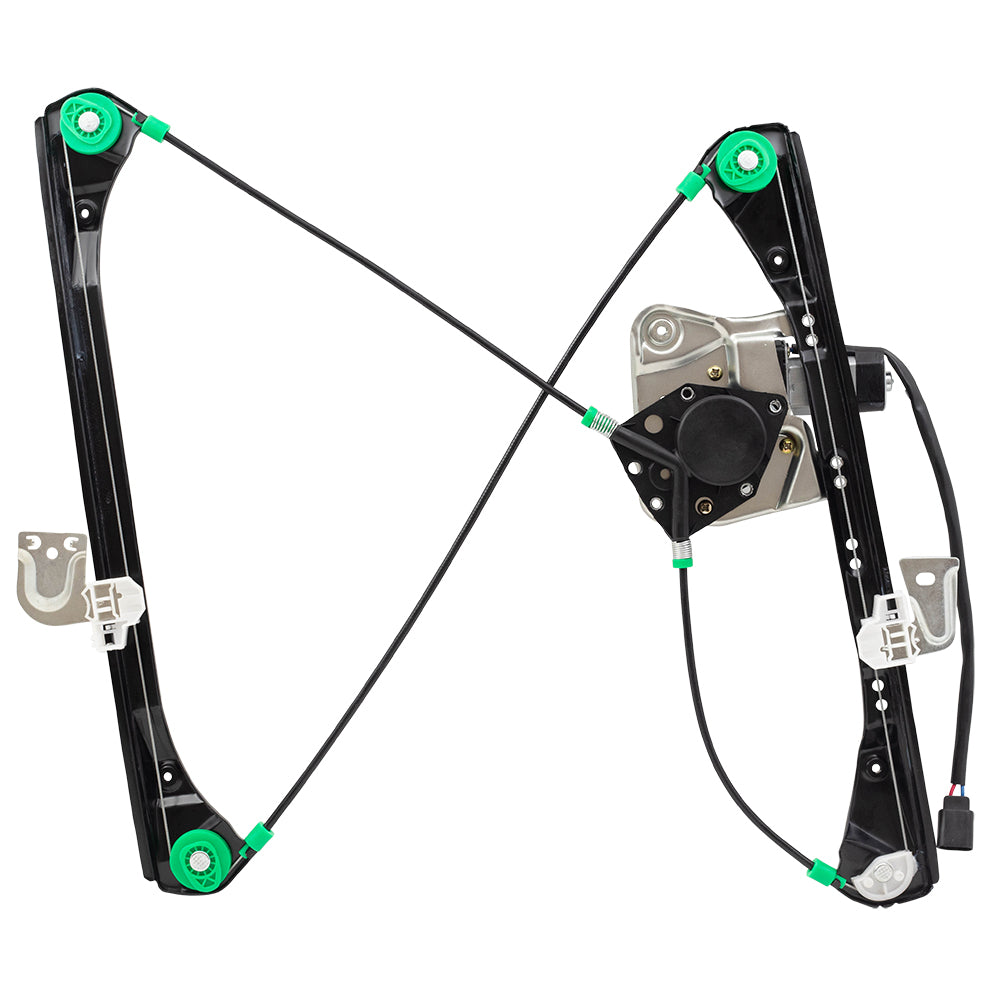 Set Front Power Window Regulators with Lift Motors Compatible with 99-05 Grand Am Sedan 22702137 22702138