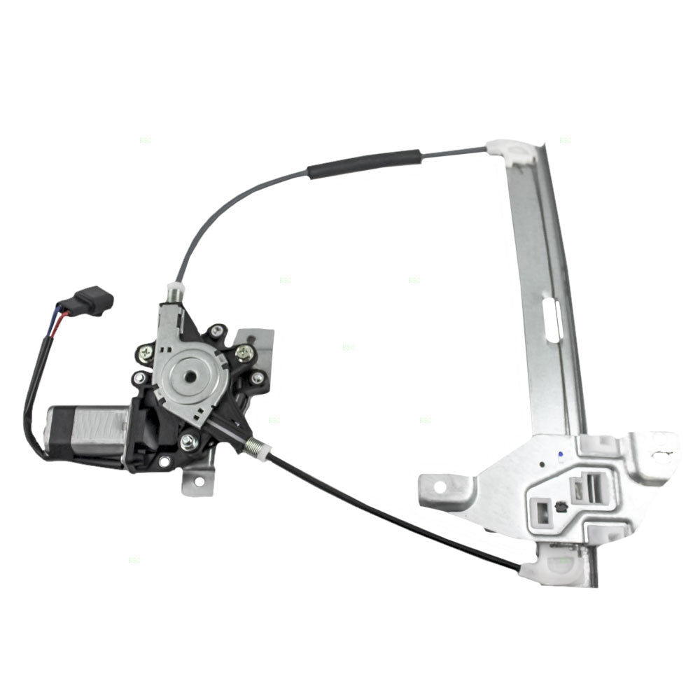 Driver Rear Power Window Regulator with Lift Motor Assembly Compatible with 2000-2005 Impala 10338857