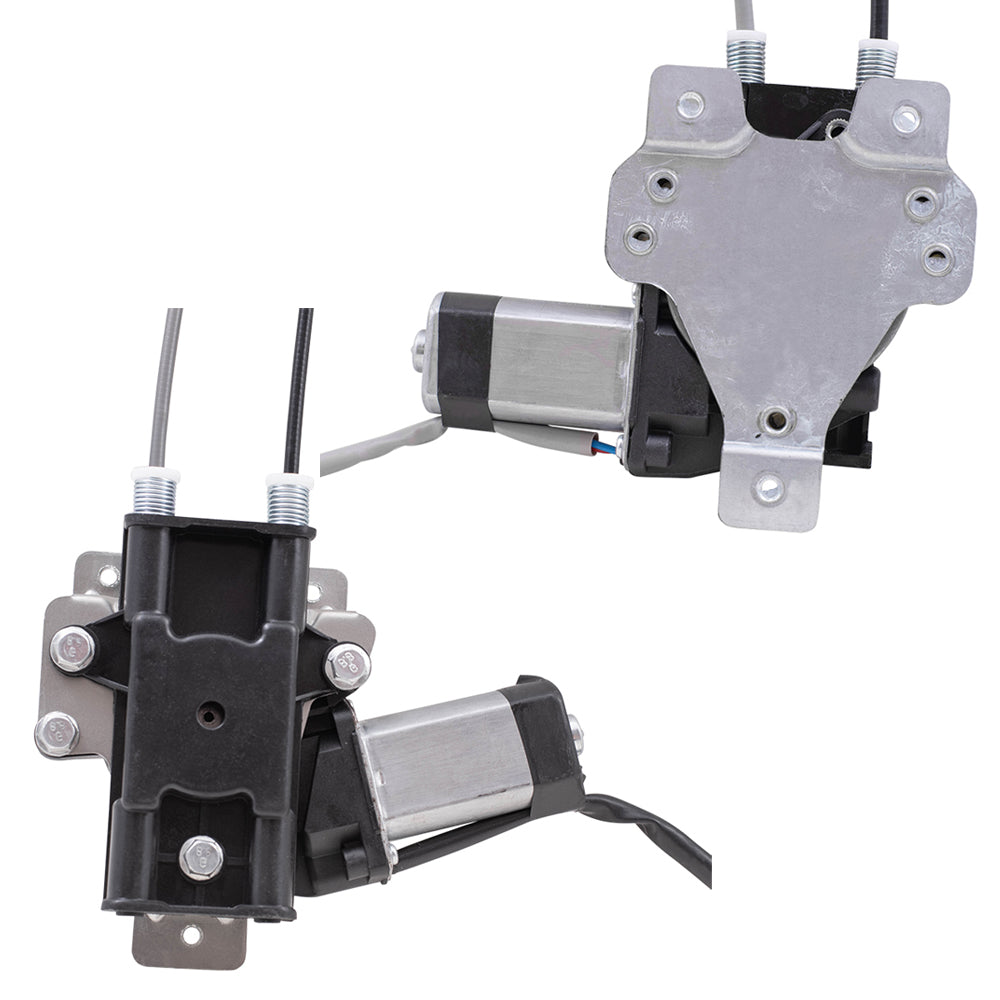 Front and Rear Power Window Regulators with Motor 4 Piece Set Compatible with 1997-2003 Grand Prix Sedan