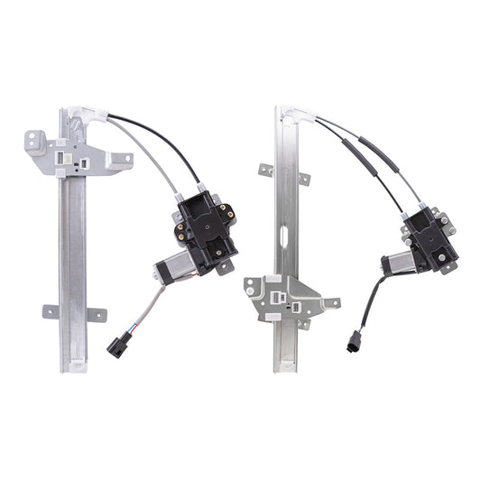 Front and Rear Passenger Side Power Window Regulators with Motor Compatible with 1997-2003 Grand Prix Sedan