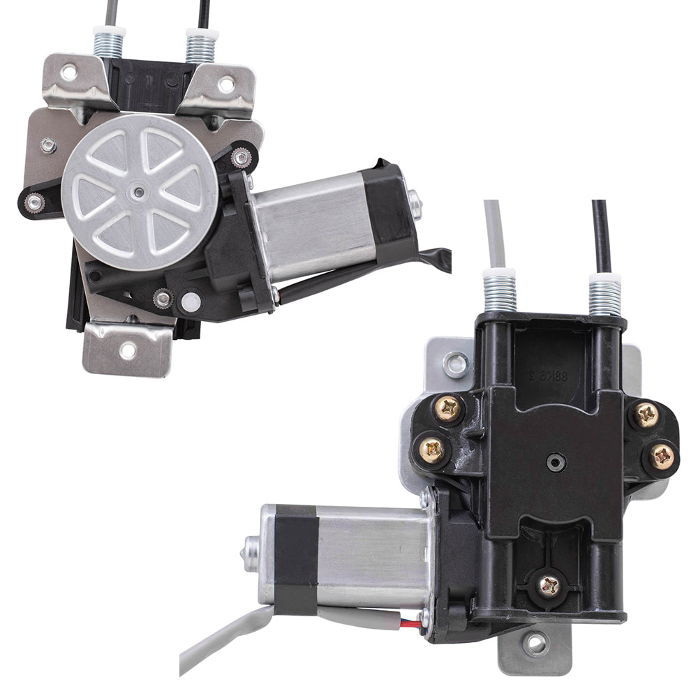 Front and Rear Passenger Side Power Window Regulators with Motor Compatible with 1997-2003 Grand Prix Sedan
