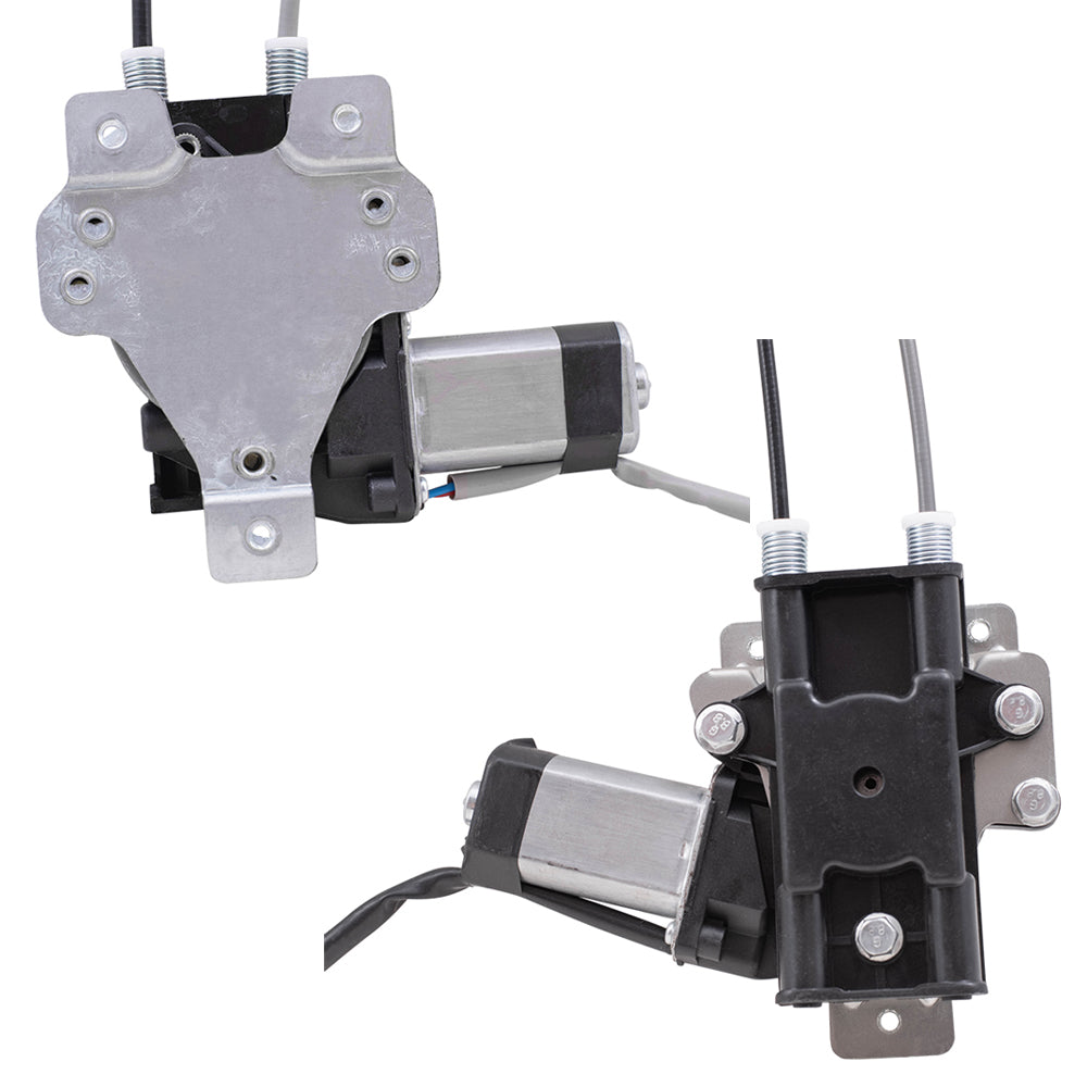 Front and Rear Passenger Side Power Window Regulators with Motor Compatible with 1997-2003 Grand Prix Sedan