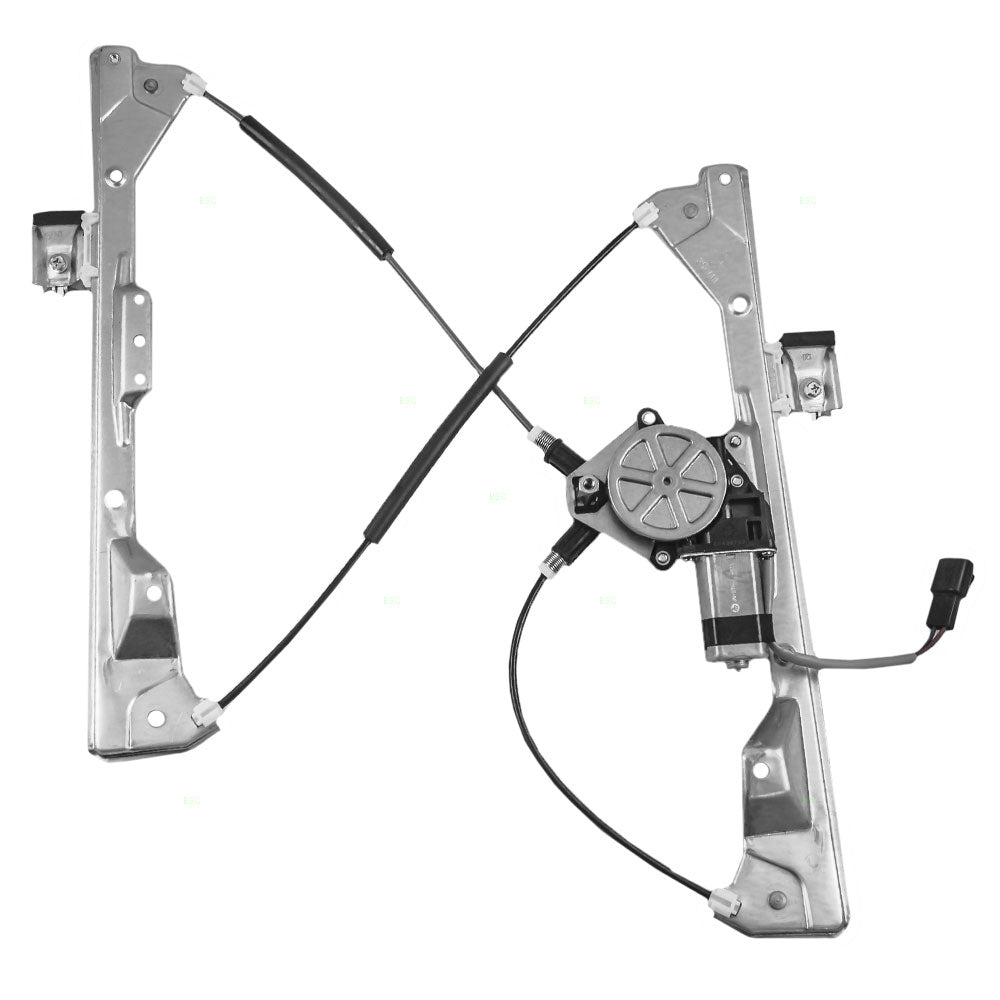 Driver Front Power Window Regulator with Lift Motor Assembly Compatible with 2004-2008 Grand Prix Sedan 15934641