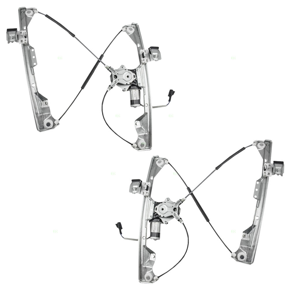 Set Front Power Window Lift Regulators & Motor Compatible with 2004-2008 Grand Prix Sedan 15934641 15934640