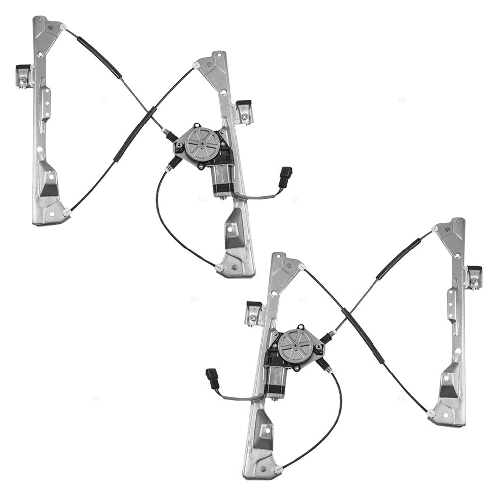 Set Front Power Window Lift Regulators & Motor Compatible with 2004-2008 Grand Prix Sedan 15934641 15934640