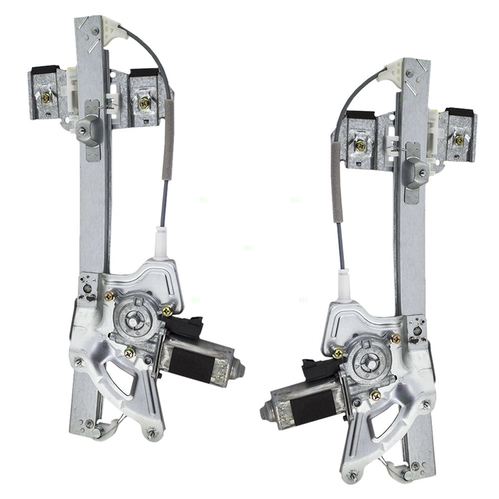 Set Front Power Window Lift Regulators with Motors Compatible with 2001-2003 Aurora 25750511 25750510