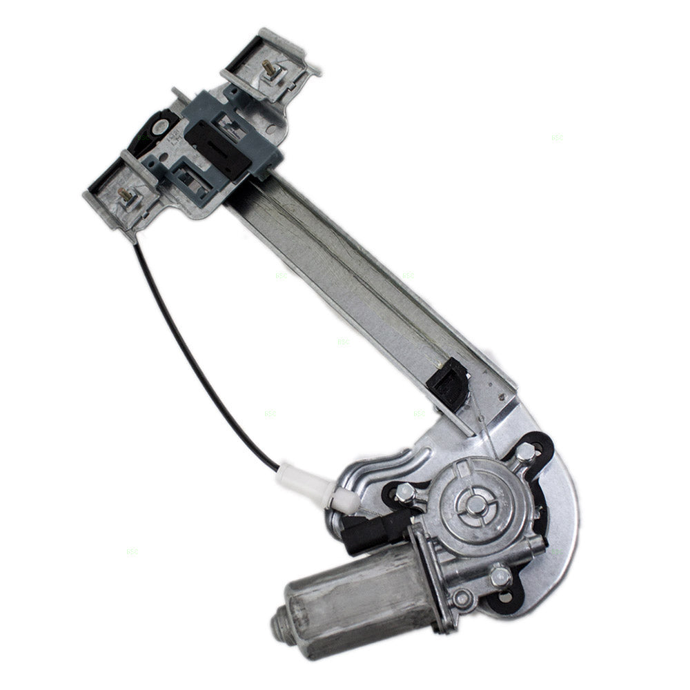 Driver Rear Power Window Regulator with Lift Motor Assembly Compatible with 2000-2005 Bonneville 15231243