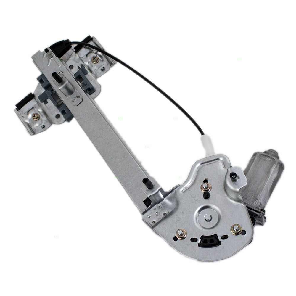 Driver Rear Power Window Regulator with Lift Motor Assembly Compatible with 2000-2005 Bonneville 15231243