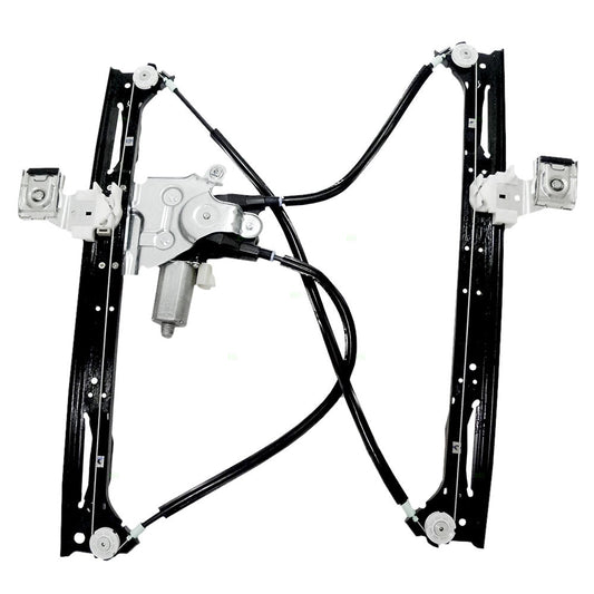 Driver Front Power Window Regulator with Lift Motor Assembly Compatible with 2002-2009 Envoy Trailblazer 88980703
