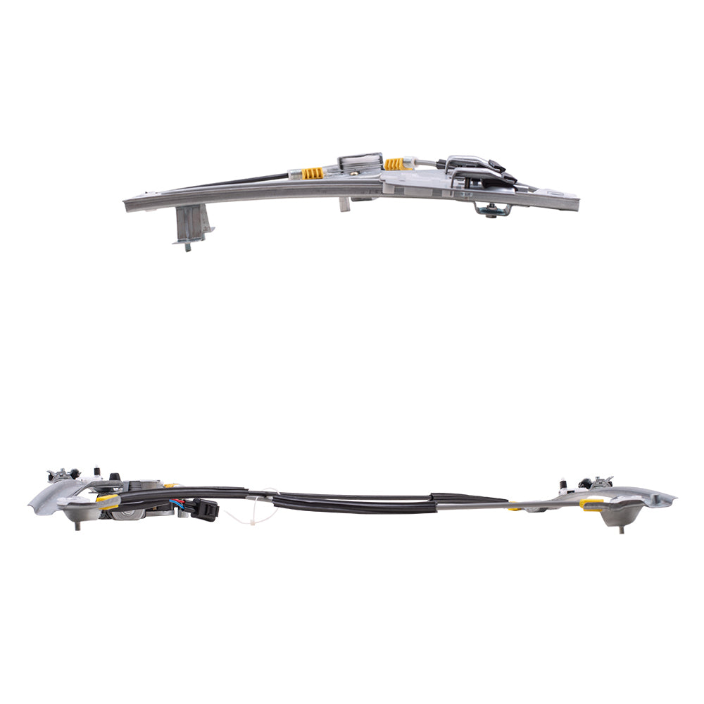 Driver and Passenger Side Front and Rear Power Window Regulators with Motor 4 Piece Set Compatible with 2007-2014 Tahoe 07-14 Yukon & Yukon Denali 07-08 Escalade