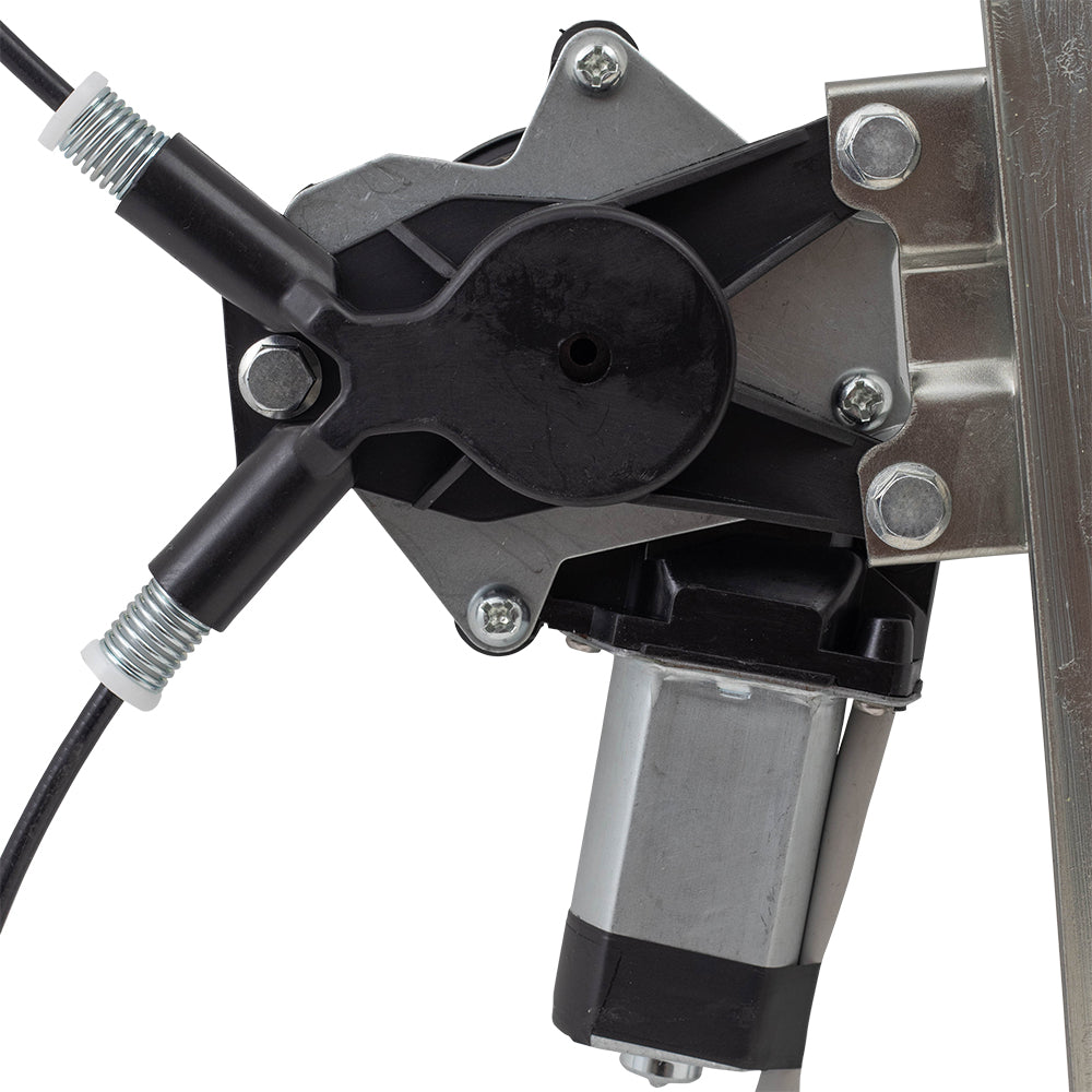 Driver Rear Power Window Regulator with Lift Motor Assembly Compatible with 2004-2008 Grand Prix 15869655