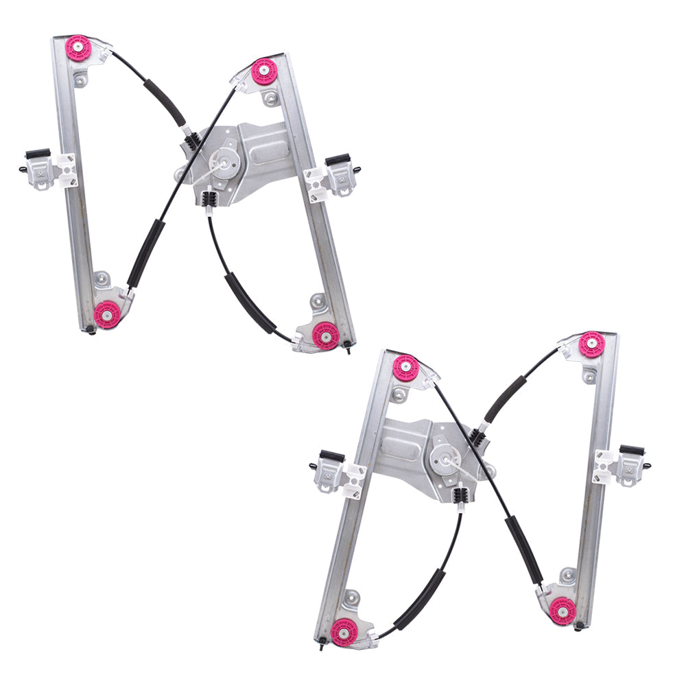 Driver and Passenger Set Front Power Window Regulators Without Motors Compatible with 2011-2015 Cruze 2016 Cruze Limited